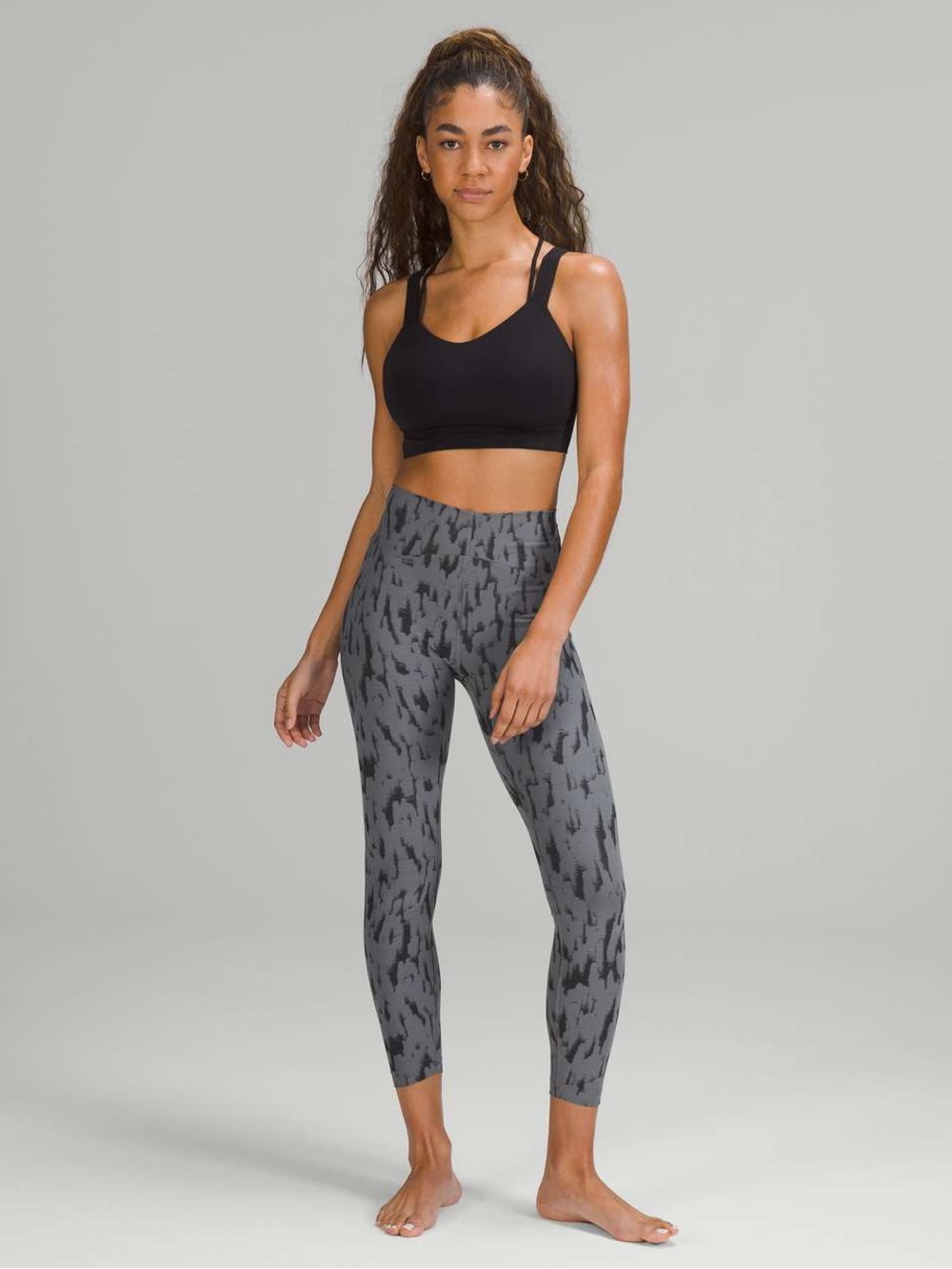 Lululemon InStill High-Rise Tight 25" ThreeD Camo Jacquard Asphalt Grey Black
